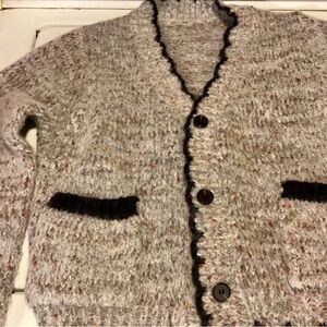 Chunky Knit Cardigan Sweater
